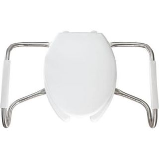 BEMIS Medic Aid STA TITE Elongated Open Front Toilet Seat in White MA2150T 000