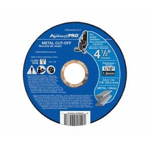 Avanti Pro 4 1/2 in.x 1/16 in. x 7/8 in. Metal Cut Off Disc Type 1 PBD045063101F