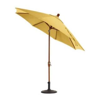 Home Decorators Collection Sunbrella 6 ft. Auto Crank Tilt Patio Umbrella in Buttercup DISCONTINUED 5354330520