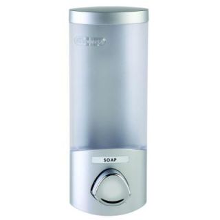 Better Living Products UNO Wall Mount ABS Soap/Lotion Dispenser in Satin Silver 76134 1