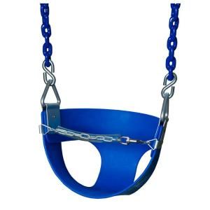 Gorilla Playsets Half Bucket Swing with Chain in Blue 04 5322