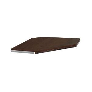 ClosetMaid Impressions Chocolate 28 in. Corner Shelf Kit with Trim 30806