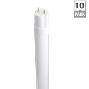 Philips 4 ft. T8 20 Watt Cool White (4000K) Linear LED Light Bulb (10 Pack) DISCONTINUED 429761.0