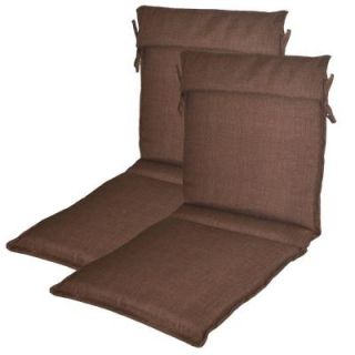 Plantation Patterns Brown Solid Outdoor Sling Chair Cushion (2 Pack) 7723 02222900