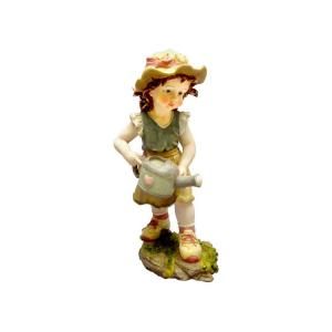 Design Toscano 19 in. Farmer Fanny Little Girl Garden Statue DISCONTINUED QL2740