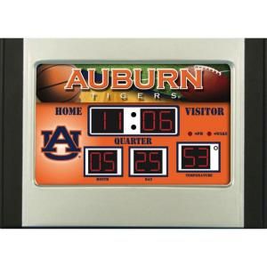 Auburn University 6.5 in. x 9 in. Scoreboard Alarm Clock with Temperature 0128606