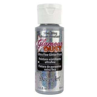 DecoArt Glamour Dust 2 oz. Silver Bling Glitter Paint DGD02 30