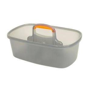 Casabella Graphite/Orange Rectangular Bucket Caddy 62441
