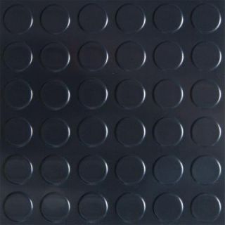 G Floor 8 ft. x 22 ft. Coin Commercial Grade Midnight Black Cover and Protector Garage Flooring GF75CN822MB