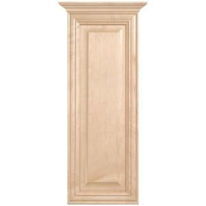 MasterBath Raised Panel 12 in. W Wall Hutch Cabinet in Natural Maple MEWH NM
