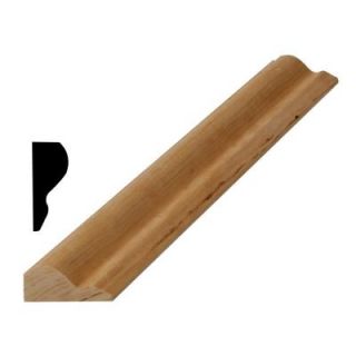 American Wood Moulding WM 163 11/16 in. x 1 3/8 in. x 144 in. Solid Cherry Base Cap Moulding 163 CHERRY12