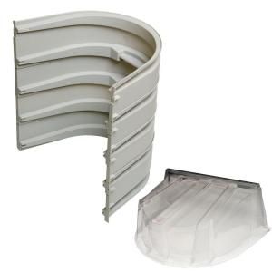 Wellcraft 5600 Egress Well Four Sections 092 Gray with Polycarbonate Dome Cover Bundle 056040918