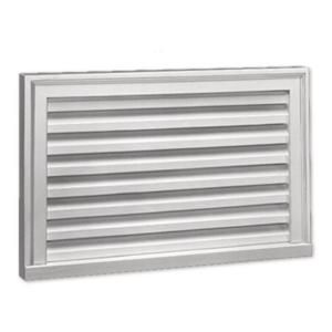 Fypon 27 in. x 17 in. x 2 in. Polyurethane Functional Vertical Louver Gable Vent FLV27X17