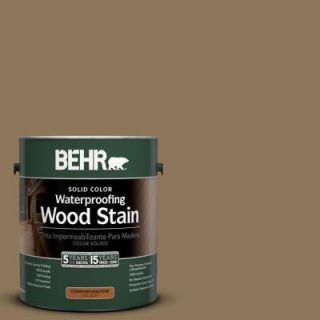 BEHR 1 gal. #SC 153 Taupe Solid Color Waterproofing Wood Stain 21301