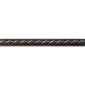 Daltile Ion Metals Antique Bronze 1/2 in. x 6 in. Ceramic Rope Liner Accent Tile IM011/26RP1P