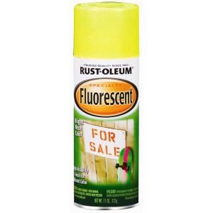 Rust Oleum Specialty 11 oz. Fluorescent Yellow Spray Paint (6 Pack) 1942830
