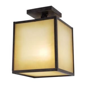 World Imports Hilden Outdoor Collection Aged Bronze 1 Light Ceiling Mount WI906855