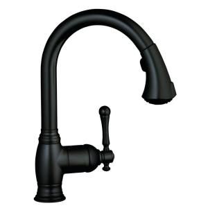 GROHE Bridgeford Single Handle Pull Out Sprayer Kitchen Faucet in Oil Rubbed Bronze 33870ZB0