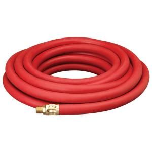 Amflo 3/8 in. x 25 ft. Red Rubber Hose with 1/4 in. NPT Fittings 552 25AE