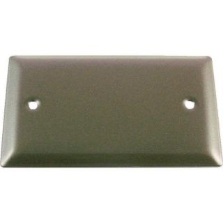 Greenfield 1 Gang Weatherproof Electrical Box Blank Cover Bronze CBBRS