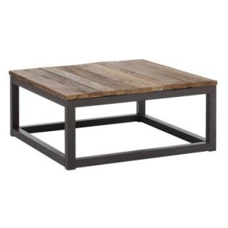ZUO Civic Center Square Distressed Natural Coffee Table 98122