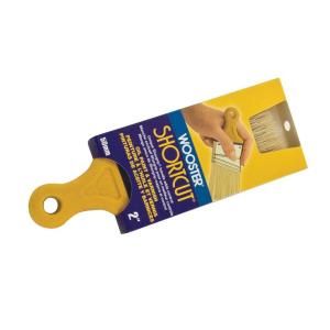 Wooster 2 in. Shortcut White Bristle Angled Brush 0Z32150020