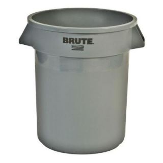 Rubbermaid Commercial Products BRUTE 20 gal. Gray Trash Container without Lid FG 2620 GRA