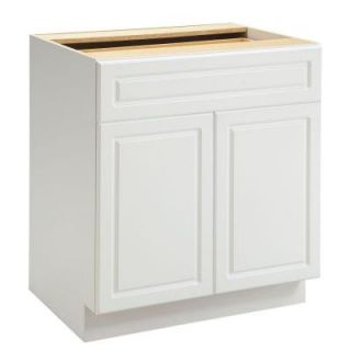 Heartland Cabinetry 30 in. 1 Drawer with 2 Door Base Cabinet in White 8013015P