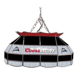 Trademark Global Coors Light 28 in. Stained Glass Pool Table Lamp CL2800