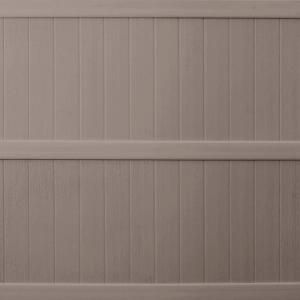 Keter Springfield 6 ft. x 6 ft. Taupe Resin Privacy Fence Panel 202977