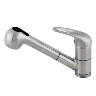 Artisan Premium Single Handle Pull Out Sprayer Kitchen Faucet in Satin Nickel AF 220 SN