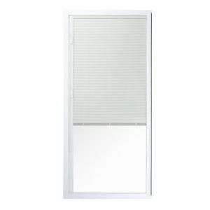 American Craftsman 50 Series 6/0, 35 1/2 in. x 77 1/2 in. White Vinyl Right Hand Fixed Patio Door Panel with Blinds, 1 of 4 Parts 50 PD B