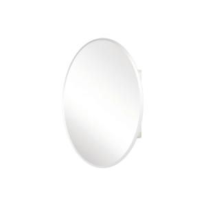 Pegasus 24 in. x 36 in. Recessed or Surface Mount Medicine Cabinet with Oval Beveled Mirror SP4583