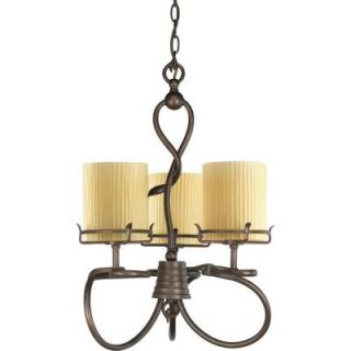Thomasville Lighting Willow Creek Collection 3 Light Weathered Auburn Chandelier DISCONTINUED P4131 114