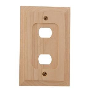 Amerelle Unfinished Wood 2 Despard Wall Plate 180XX