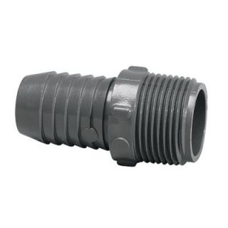 3/4 in. x 1/2 in. PVC MPT x Barb Poly Insert Male Adapter 1436101RMC