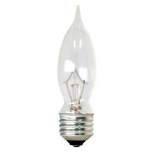GE 60 Watt Incandescent CAM Bent Tip Double Life Crystal Clear Decorative Light Bulb (4 Pack) 60CAM2L/CD4 TP12