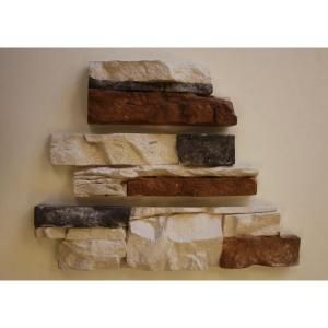 Native Custom Stone, LLC Go Stone #18 Coastal Blend Flats 4 in. x 8 in., 4 in. x 12 in., 4 in. x 16 in. Stone Panels (5 sq. ft./Box) 855339004010