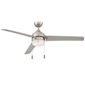 Hampton Bay Carrington 60 in. Indoor/Outdoor Brushed Nickel Ceiling Fan YG419 BN