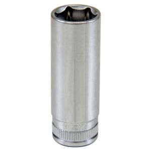 Husky 1/4 in. Drive 14 mm 6 Point Deep Well Socket H4D6PDP14MM