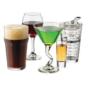 Libbey Entertainment Party Glasses in Clear 18 Piece Set 81885