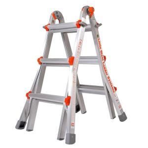 Little Giant Ladder M13 Classic 11 ft. Aluminum Multi Position Ladder with 300 lb. Load Capacity Type IA Duty Rating 10101LG