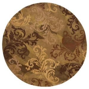 Home Decorators Collection Symphony Sage and Green 7 ft. 9 in. Round Area Rug 8768530620