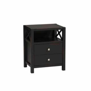 Home Decorators Collection Anna Series End Table in Antique Black Finish 86109C124 01 KD U