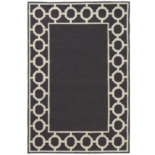 Home Decorators Collection Espana Border Charcoal 5 ft. x 7 ft. 6 in. Area Rug 0943120210