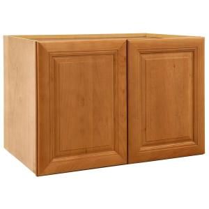 Home Decorators Collection Assembled 30x18x24 in. Wall Double Door Cabinet in Laguna Cinnamon W302418 LCN