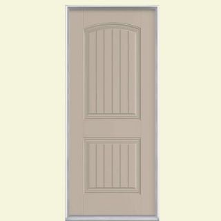 Masonite Cheyenne 2 Panel Painted Smooth Fiberglass Entry Door with No Brickmold 50818