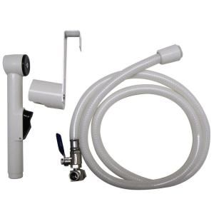 PlumbPak Toilet Supply Personal Hygiene Spray System in White and Chrome PP838 1