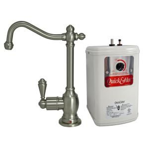 Single Handle Hot Water Dispenser Faucet with Heating Tank in Brushed Nickel I7230 BN