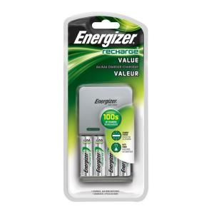 Energizer Exceptional Value AA/AAA Battery Charger with 4 AA Batteries Included CHVCMWB 4